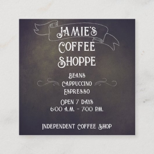 Banner Chalk Design Visitekaartje (Voorkant)