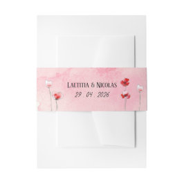 Banner "Coquelicots" Uitnodigingen Wikkel