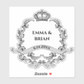  banner Crown crest Sticker (Vel)