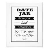 Banner Datum Jar Weddenschap Foto Afdruk (Voorkant)