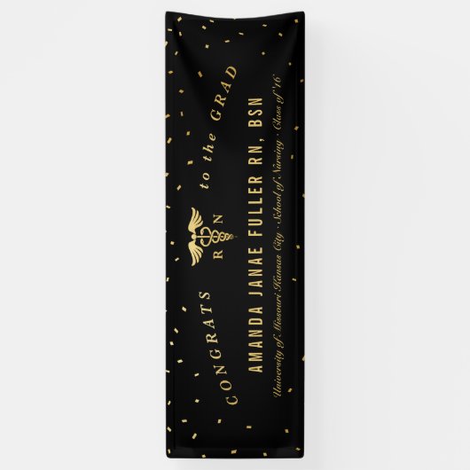 Banner Decoration for Nursing Graduation Party (Verticaal)