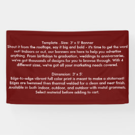 BANNER DIY Sjabloon clubs event business seminar