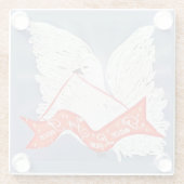 Banner Dove Glazen Onderzetter (Achterkant)