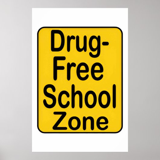 Banner Drug Free for School Poster (Voorkant)