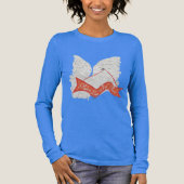 Banner Duif-II  Tri-Blend Shirt (Voorkant)