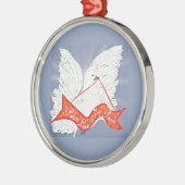 Banner Duif Metalen Ornament (Links)
