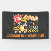 Banner Dump Truck Birthday (Horizontaal)