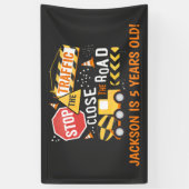 Banner Dump Truck Birthday (Verticaal)