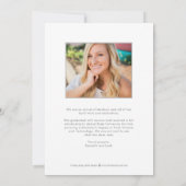 Banner EDITABLE COLOR Afstuderen Invitation Aankondiging (Achterkant)