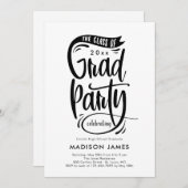 Banner EDITABLE COLOR Afstuderen Invitation Aankondiging (Voorkant / Achterkant)