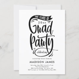 Banner EDITABLE COLOR Afstuderen Invitation Aankondiging
