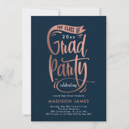 Banner EDITABLE COLOR Afstuderen Invitation Aankondiging