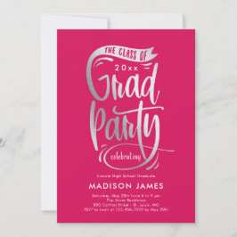 Banner EDITABLE COLOR Afstuderen Invitation Aankondiging