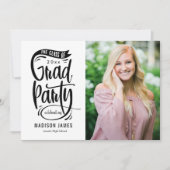 Banner EDITABLE COLOR Afstuderen Invitation Aankondiging (Voorkant)