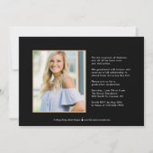 Banner EDITABLE COLOR Afstuderen Invitation Aankondiging (Achterkant)