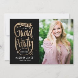 Banner EDITABLE COLOR Afstuderen Invitation Aankondiging