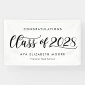 Banner EDITABLE KLEURENKLEUR Afstuderen, stijlvol (Horizontaal)