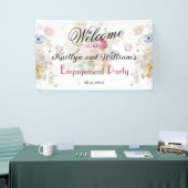 BANNER Elegant Floral Engagement Party Welcome  (Beurs)