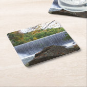 Banner Elk, NC Waterval Kartonnen Onderzetters (Schuin)