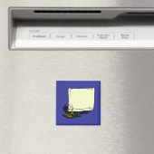  banner en boek met kaarsvormige Sjabloon Magneet (Insitu (Vaatwasser))