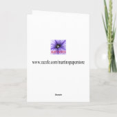 Banner en schoen in roze kaart (Achterkant)