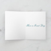 Banner en schoen in Teal Kaart (Binnen)