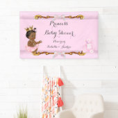 Banner Etnische Prinses Babyshower Roze Goud (Insitu)