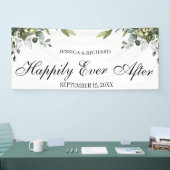 Banner Eucalyptus Waterverf bruiloft (Beurs)