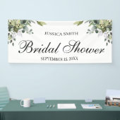 Banner Eucalyptus Waterverf Vrijgezellenfeest (Beurs)