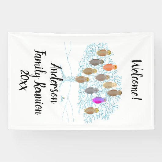 Banner - Familieboom met Eigenaars (Horizontaal)