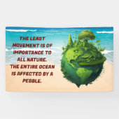 BANNER, FLEX, VINYL, Zee en aarde Spandoek (Horizontaal)