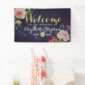 Banner Floral Paars Sparkle String Light (Insitu)