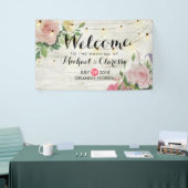 Banner Flowers en String Lights Rustic Wood (Beurs)