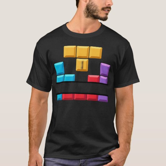 banner Gaming blokken grappig T-shirt (Voorkant)