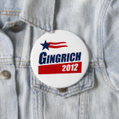 Banner GINGRICH 2012 Ronde Button 4,0 Cm (In situ)