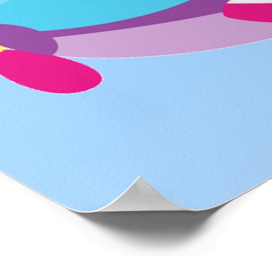 Banner Girl Birthday Banner Poster (Hoek)