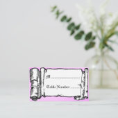  Banner Glass Slipper Aangepaste Kaarten voor tabe Plaatskaartje (Staand voorkant)