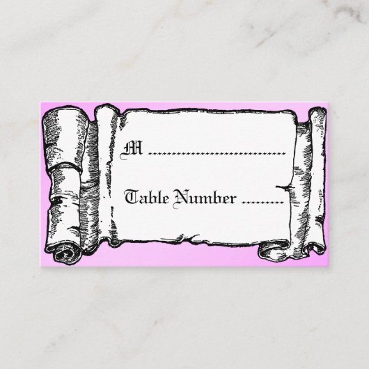  Banner Glass Slipper Aangepaste Kaarten voor tabe Plaatskaartje (Voorkant)