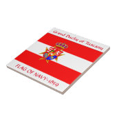 Banner Groothertogdom Toscane Tegeltje (Zijkant)