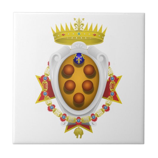 Banner Groothertogdom Toscane Tegeltje (Voorkant)