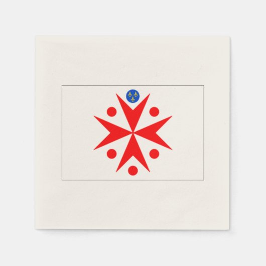 Banner Groothertogdom Toscane White Servetten (Voorkant)