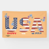 banner "HAPPY 4th of JULY" (Horizontaal)