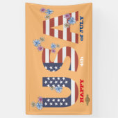banner "HAPPY 4th of JULY" (Verticaal)