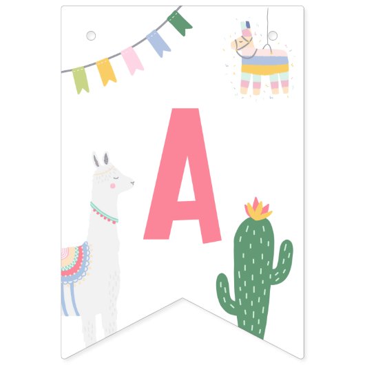 Banner Happy Birthday Oh! Llama Llama (Derde vlag)