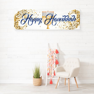 Banner-Happy Hanukkah binnen Spandoek