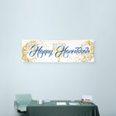 Banner-Happy Hanukkah binnen Spandoek (Beurs)