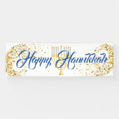 Banner-Happy Hanukkah binnen Spandoek (Horizontaal)