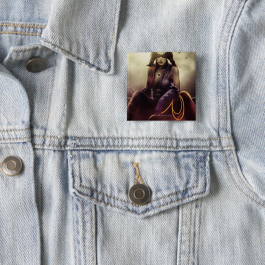 Banner: Harley Vierkante Button 5,1 Cm (In situ)