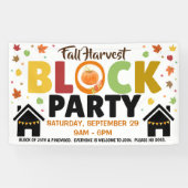 Banner herfst Block Party (Horizontaal)