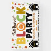 Banner herfst Block Party (Verticaal)